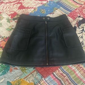 Free People polyurethane skirt (8)